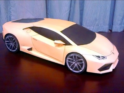 Lamborghini paper model.How to make Lamborghini paper model easily