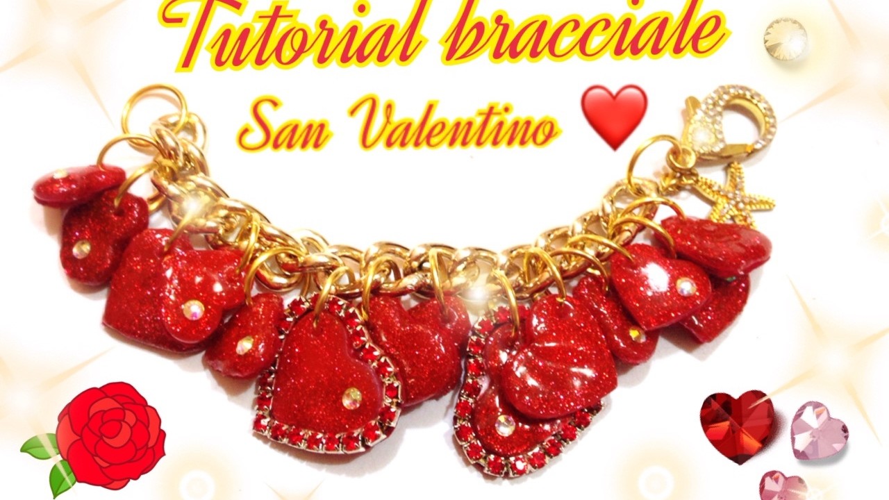 Tutorial bracciale San Valentino!!!Tutorial bracelet valentine's day!!