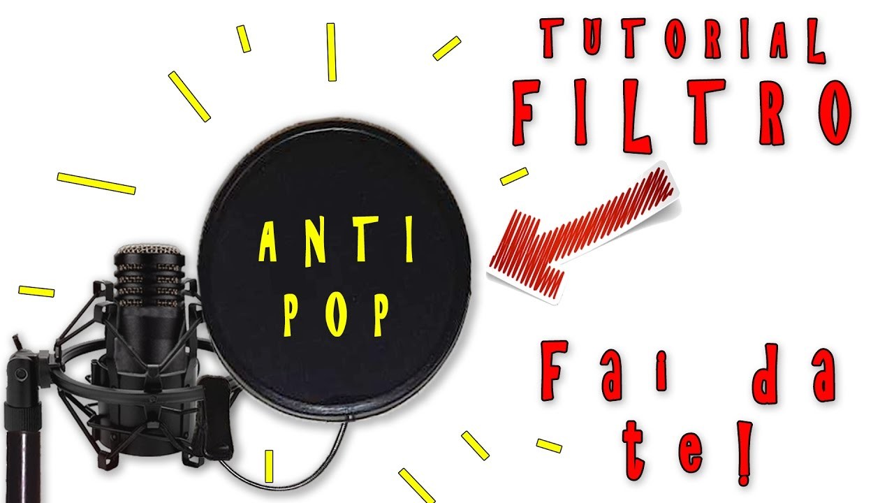 Pop filter  "FAI DA TE-TUTORIAL-DIY" per un audio migliore!