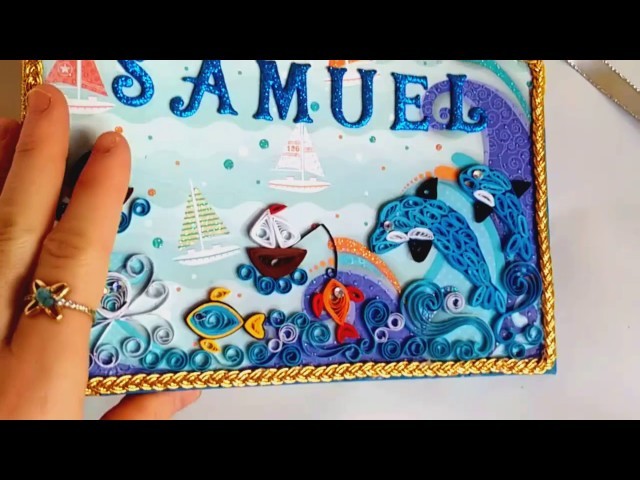 Quilling Album tema mare bambino