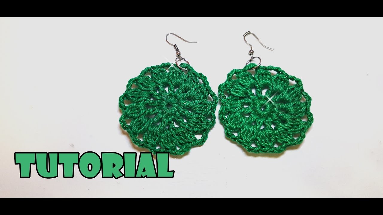 Tutorial ORECCHINI all'uncinetto primaverili facili - spring crochet earrings easy