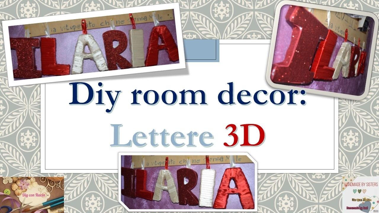 Diy room decor: Lettere 3D  ????????