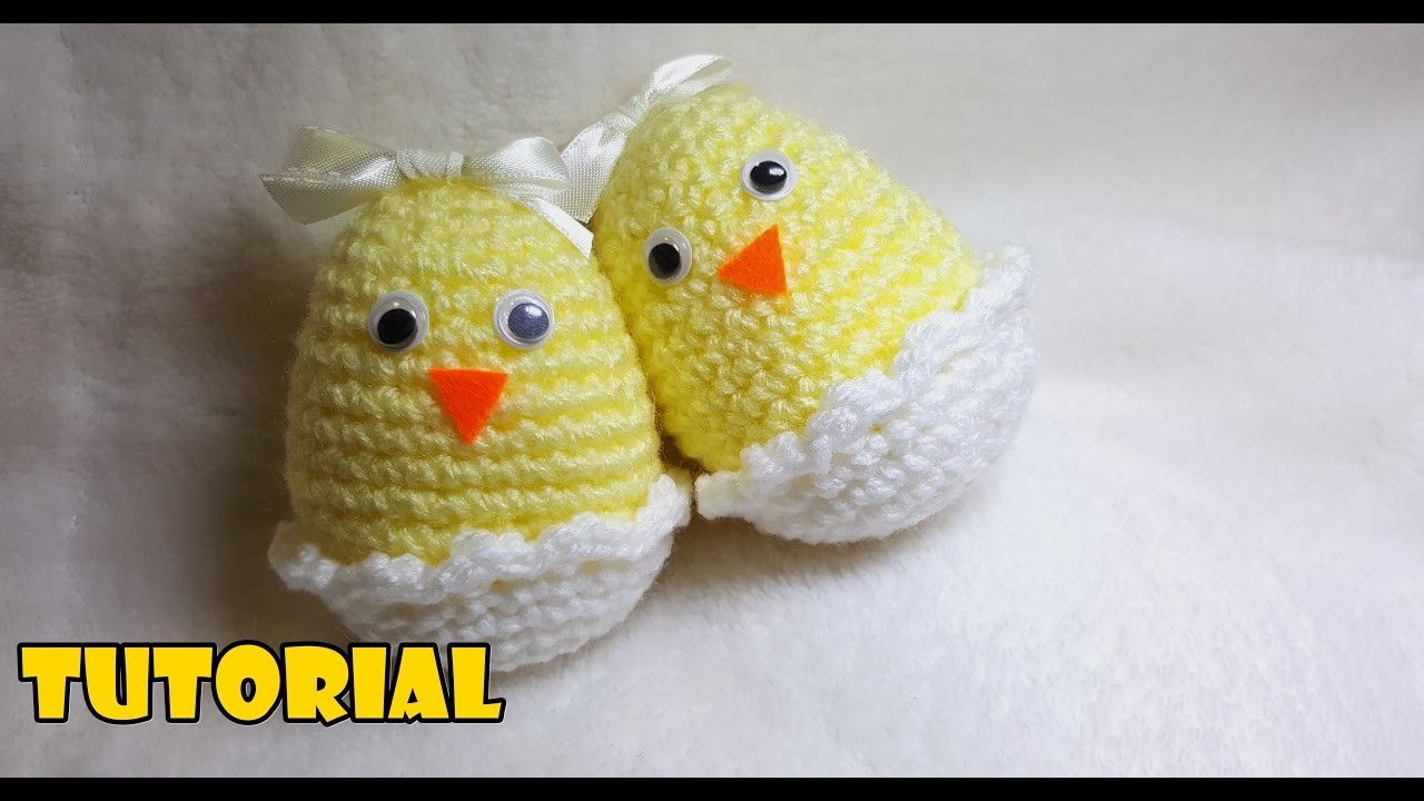 Tutorial di PASQUA - Pulcini nelle uova - Easter tutorial - chicks in eggs. FACILE