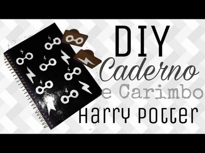 DIY - Caderno e Carimbo  Harry Potter