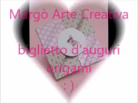 Biglietto d'auguri Origami-  origami greeting card