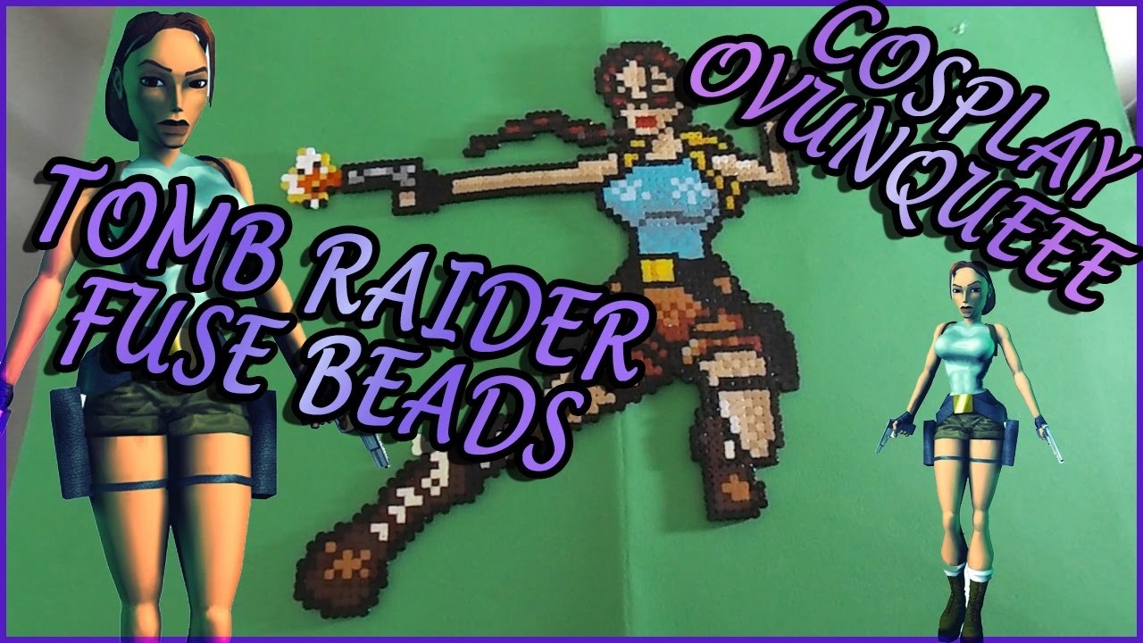 COSPLAY OVUNQUE #Tomb Raider #Lara Croft #perline da stirare.a fusione