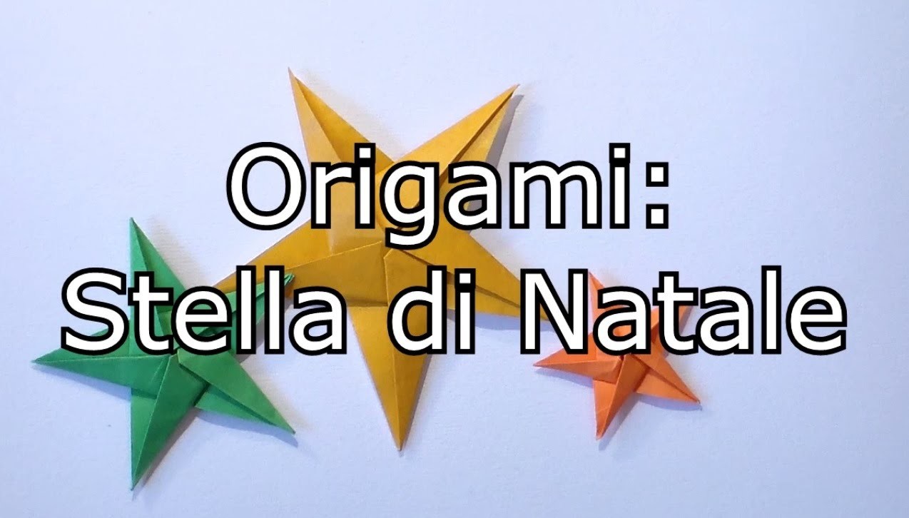 Stella Di Natale Origami Istruzioni.Origami Stella Di Natale