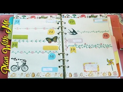 PLAN WITH ME #2 con tutorial per disegnare i divider di pagina