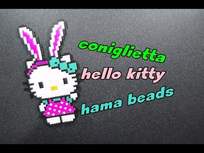 Coniglietta hello kitty hama beads ||kamipucca||