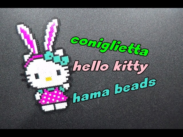Coniglietta hello kitty hama beads ||kamipucca||