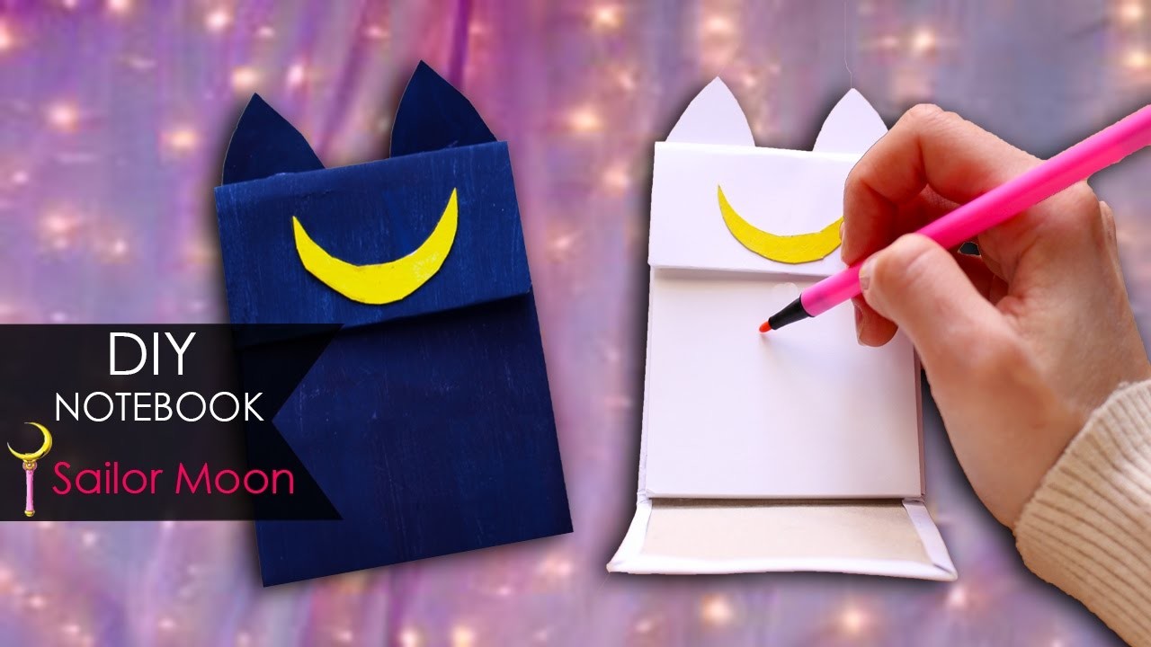 DIY Notebook ???? Sailor Moon | Luna & Artemis