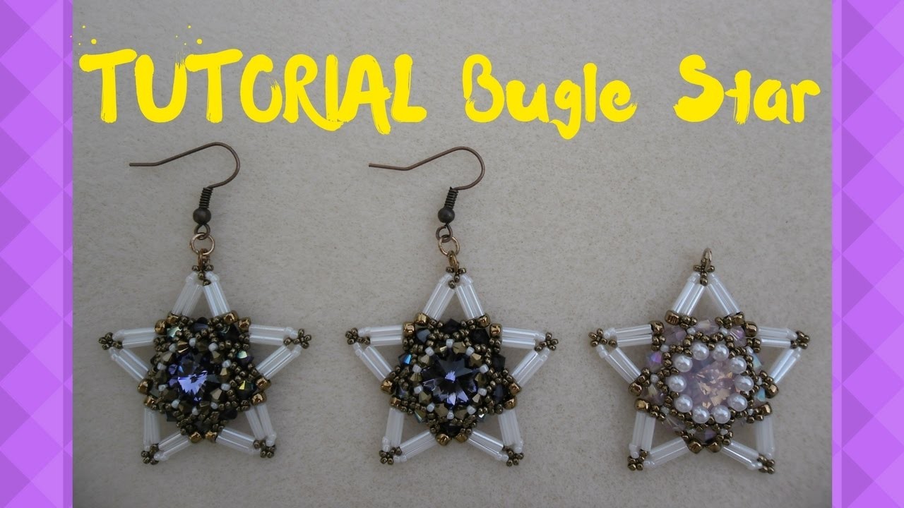 DIY - TUTORIAL Bugle Star | modulo per orecchini e ciondolo