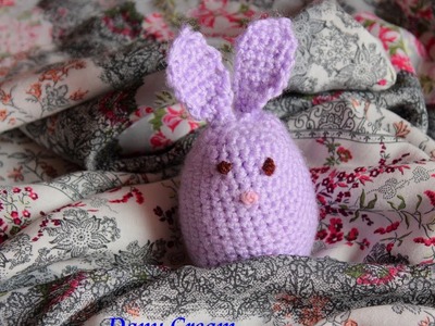 Coniglio porta uovo all'uncinetto - Crochet bunny egg cover (EN subs). Tutorial Pasqua