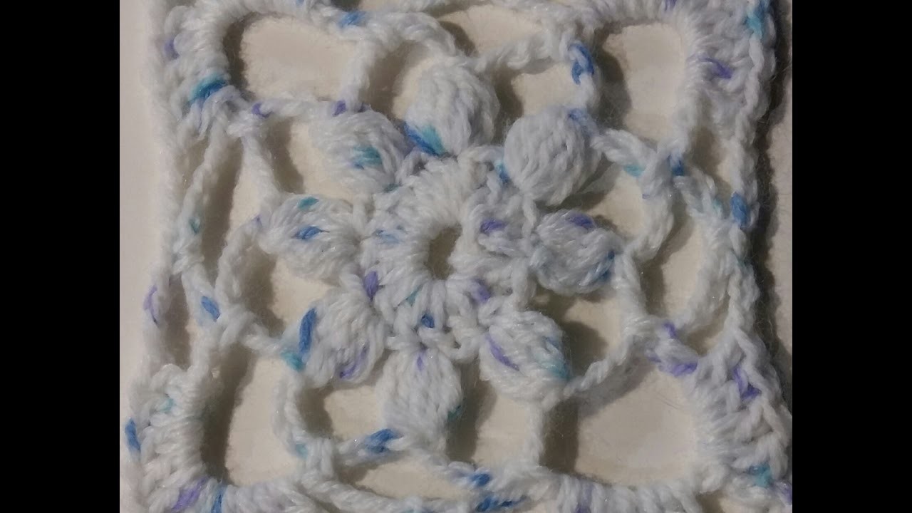 Piastrella n° 3 all'uncinetto facilissima tutorial -granny square - crochet