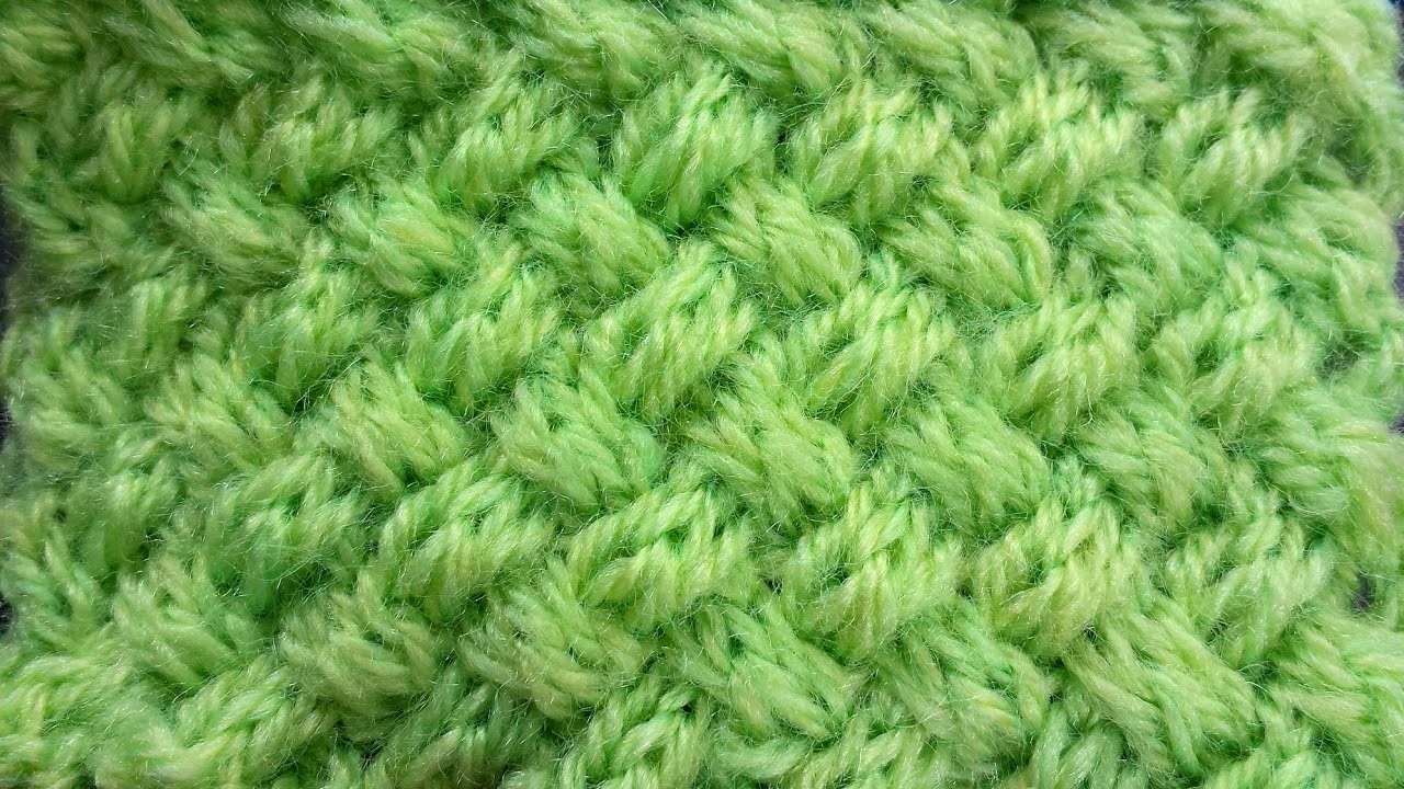 Punto Stuoia Doppia ai ferri - Double Wicker Knitting Stitch (EN SUB)
