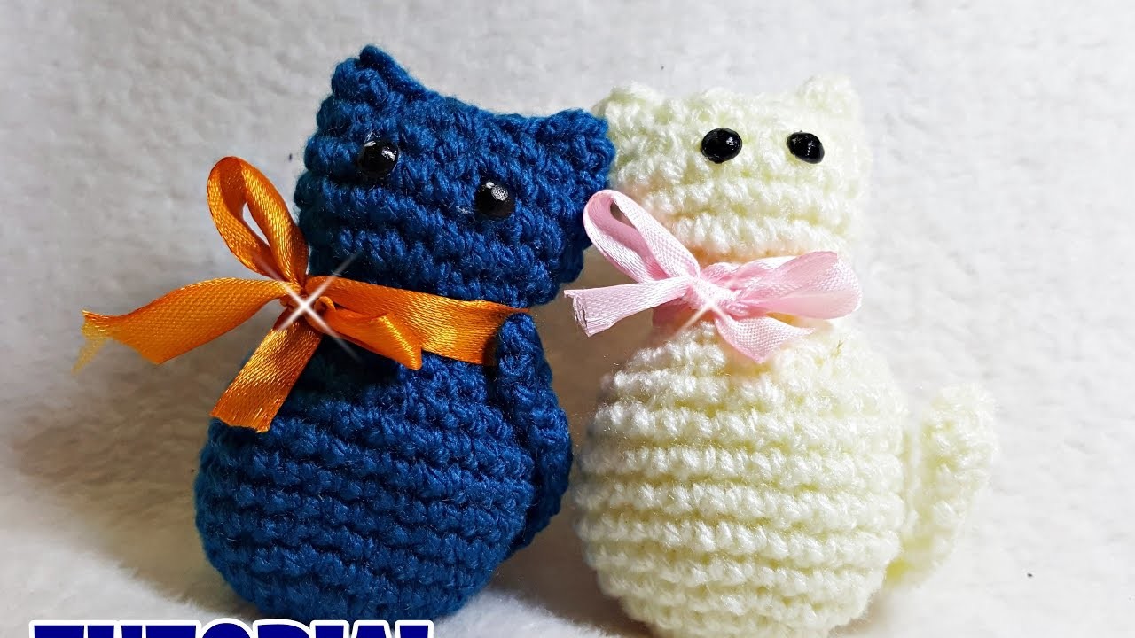 Tutorial GATTINI amigurumi all'uncinetto - crochet little cats - facile - easy