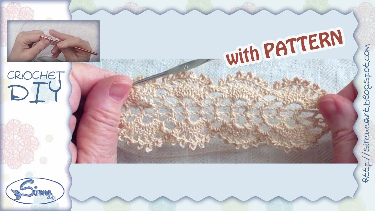 Tutorial Uncinetto ❀ Merletto - Crochel Lace [with pattern]
