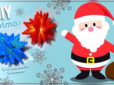 Addobbi 3d per l'Albero di Natale con Perline HAMA BEADS.PYSSLA - DIY Christmas Ornaments