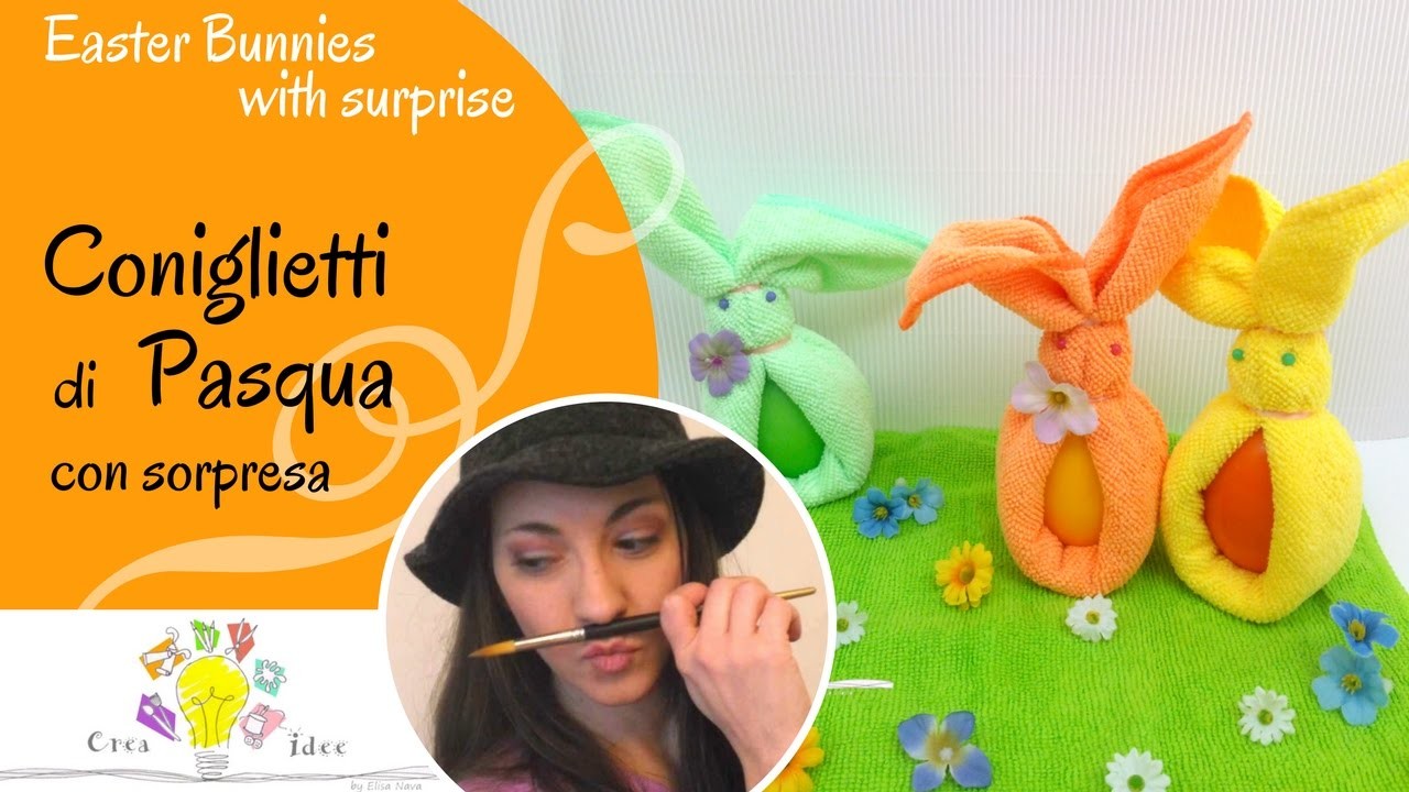 Coniglietti con Sorpresa - Easter Bunnies with Surprise - Tutorial DIY di Creaidee