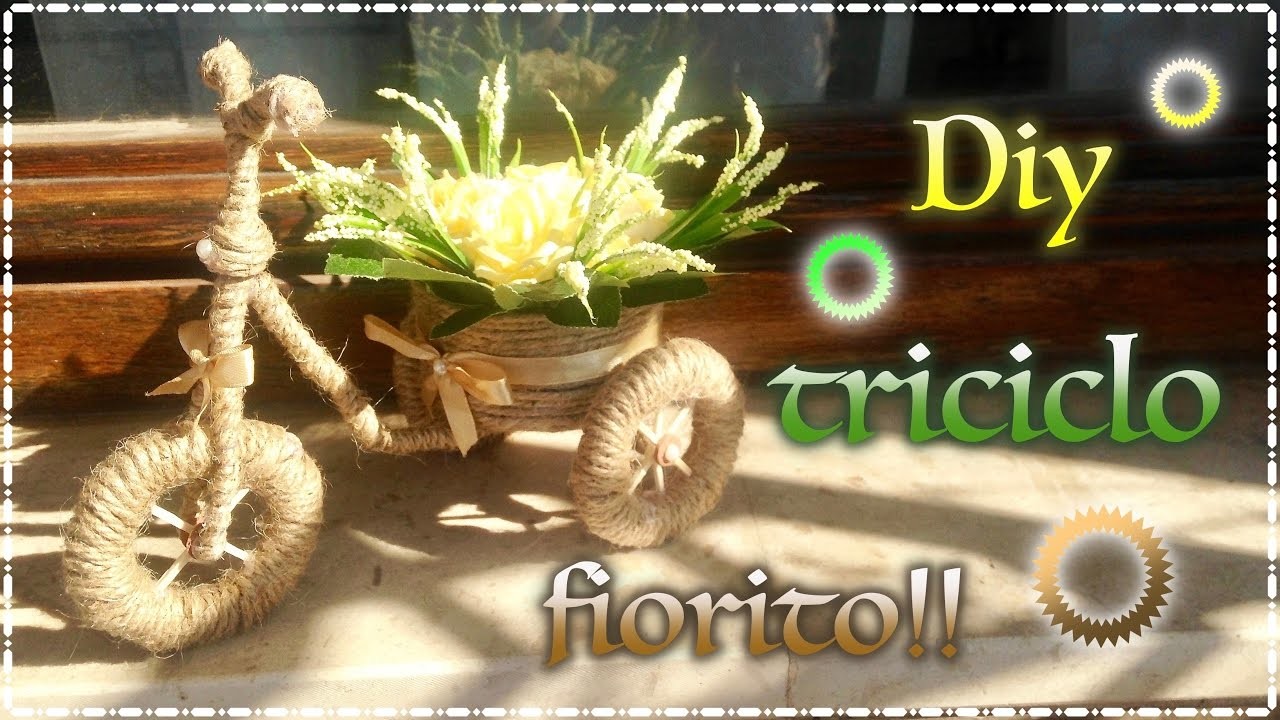 Diy triciclo fioriera | Diy tricycle planter | Tutorial | Room decor | Do it yourself |