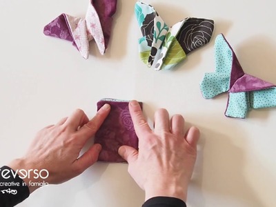 Farfalla origami in stoffa tutorial