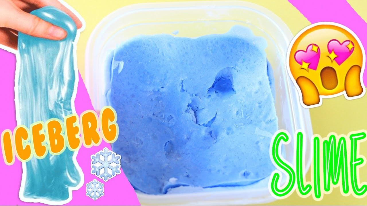 ICEBERG SLIME! DIY Crunchy e Fluffy!