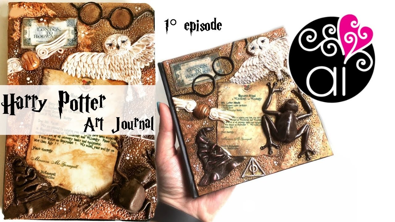Fan Art : Harry Potter Inspired Art Journal | Polymer Clay Tutorial | 1°  episodio