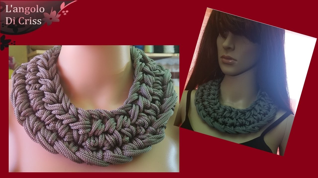 Collana all'uncinetto Magnum crochet necklace collar en crochet