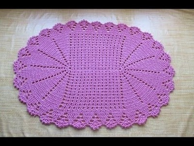 Crochet Tappeto all'Uncinetto Rosa
