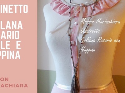 Uncinetto - Collana Rosario con Nappina | Crochet Necklace with Rosary  | Ganchillo Collar