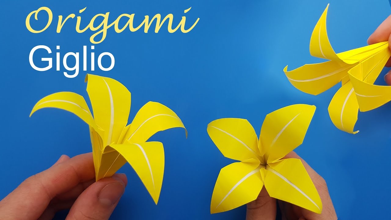 Origami: Giglio Fiore, come fare un giglio di carta