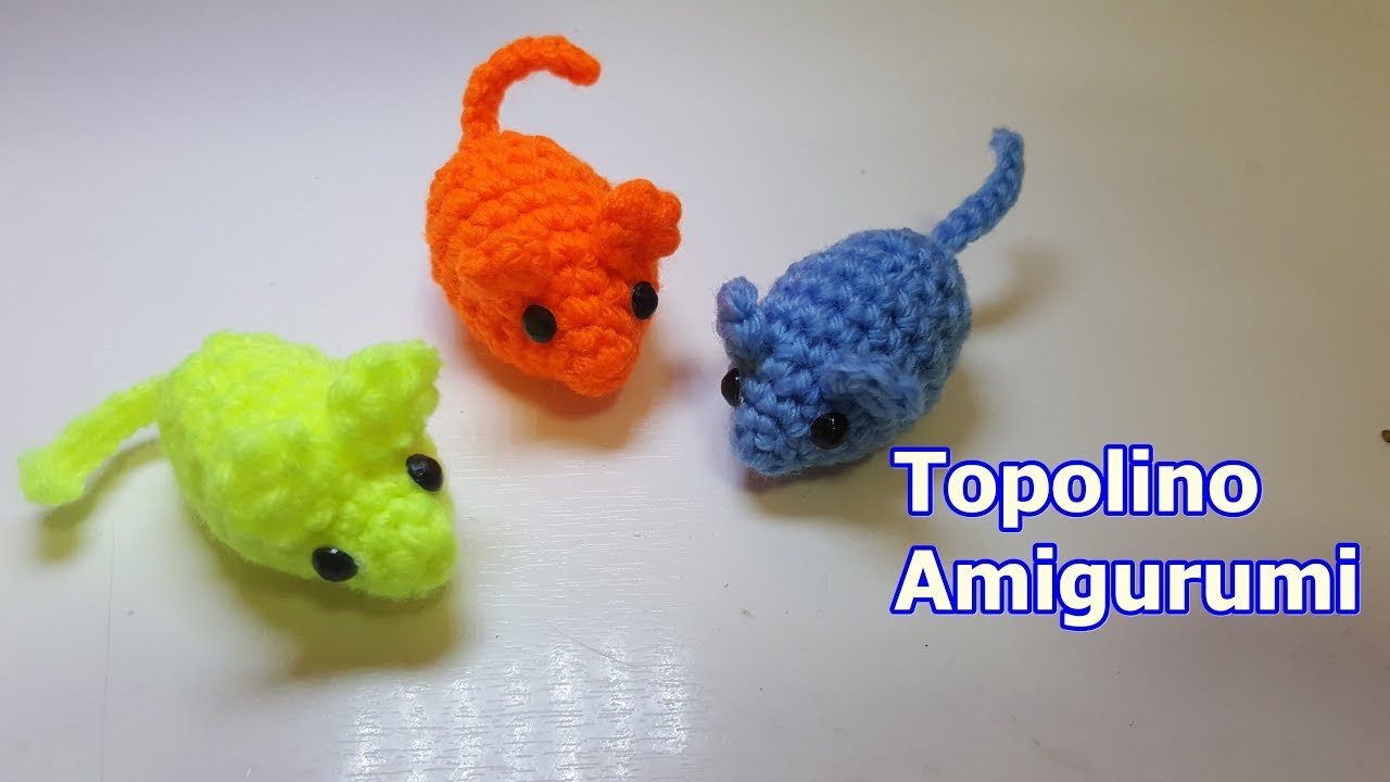 Tutorial TOPOLINO amigurumi all'uncinetto -Tutorial facile -Crochet amigurumi mouse- easy tutorial