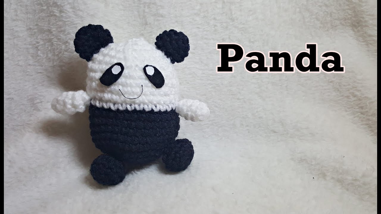 Tutorial Piccolo PANDA amigurumi all'uncinetto - crochet amigurumi Panda - eng sub - english pattern