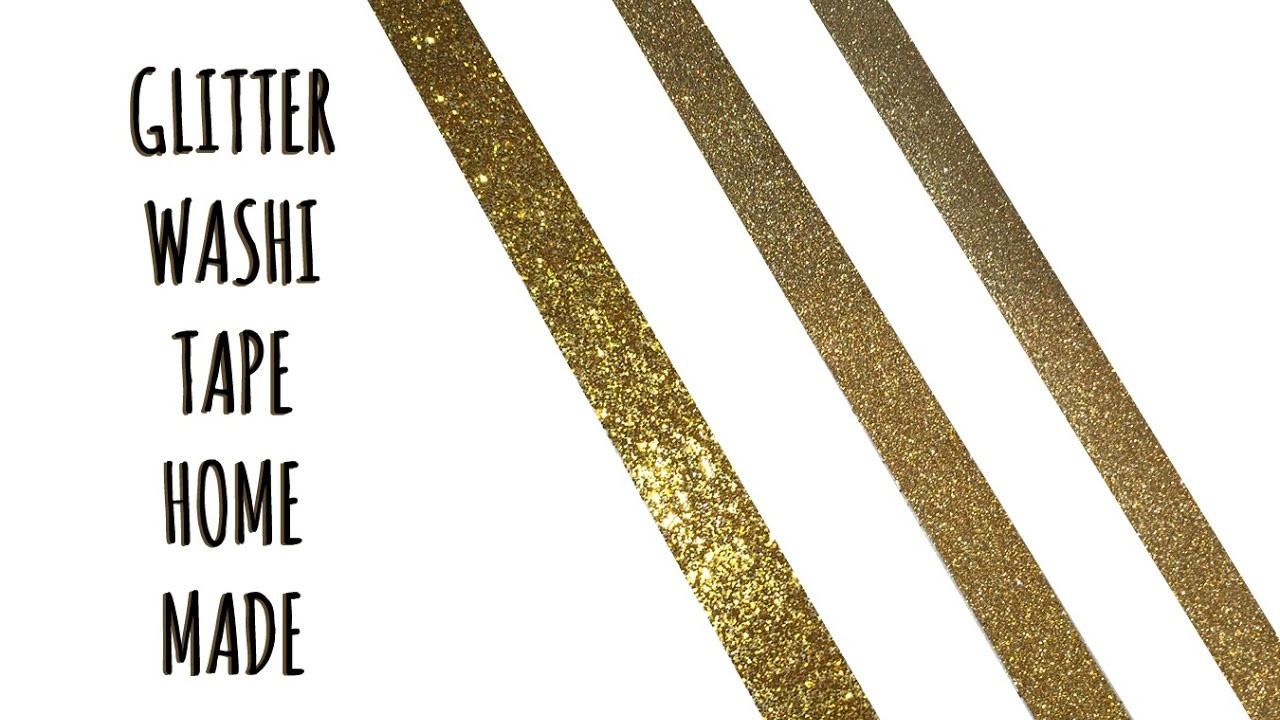 GLITTER WASHI TAPE: 3 modi per farlo home made! (Natale.Materiali home made) Arte per Te