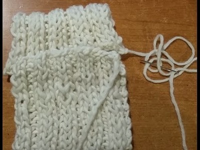 Come cucire due bordi a maglia sovrapposti - tutorial maglia ai ferri