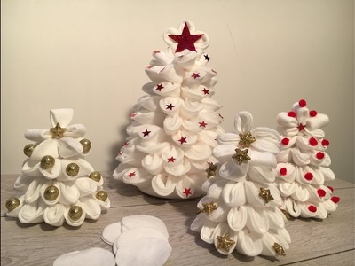 Diy! How to make 3 Christmas decorations with make up remover pads