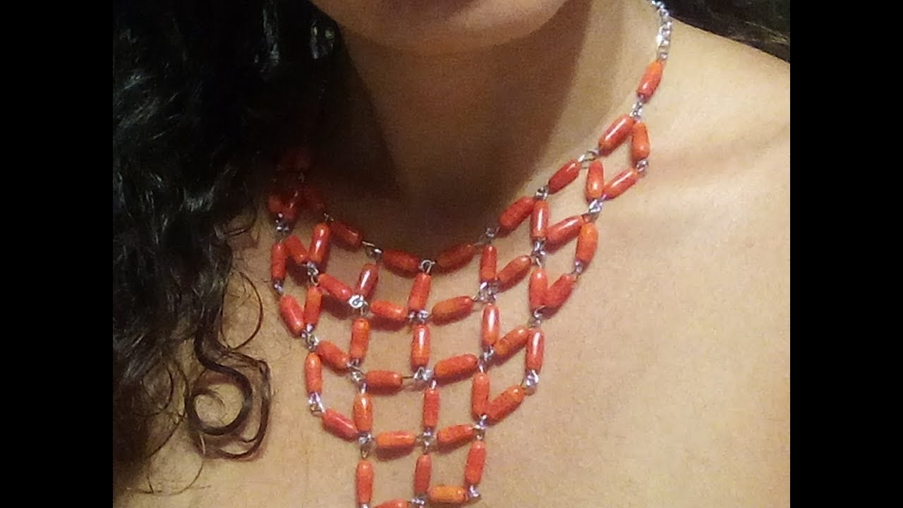 DIY tutorial collana di perle.Gioielli fai da te.Tutorial per principianti.Pearl necklace