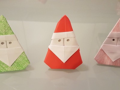 Babbo Natale di carta - Origami - Santa Claus