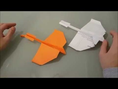 Aereo di carta 1 lunga percorrenza - Paper airplane - Origami