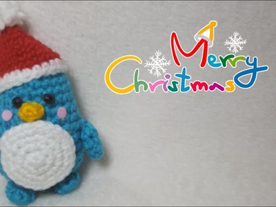 Pinguino natalizio amigurumi all'uncinetto - decorazioni di Natale fai da te all'uncinetto