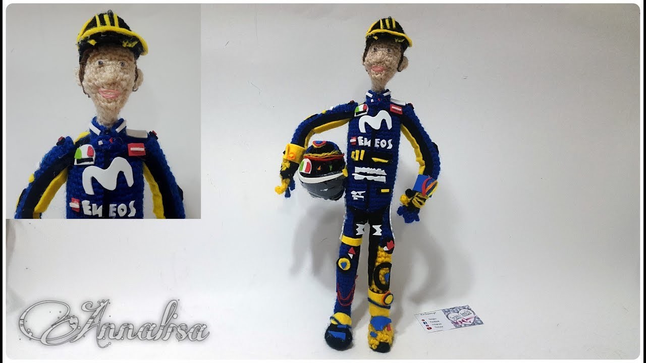 Valentino Rossi amigurumi crochè crochet