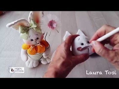 Diy how to make a easter bunny tutorial come realizzare un coniglietto in pannolenci
