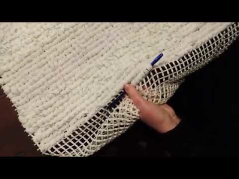 Come fare un semplice tappeto shabby chic sù rete riciclando magliette
