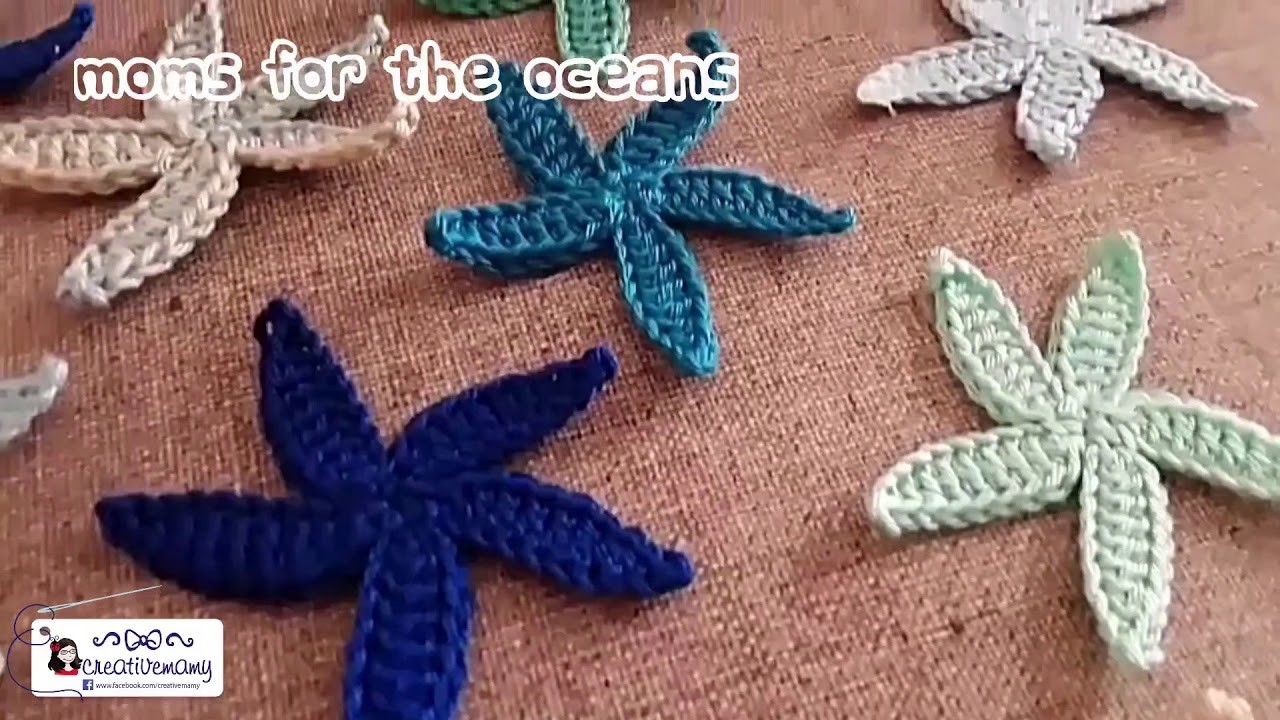 MOMS FOR THE OCEANS easy diy stelle marine in crochet