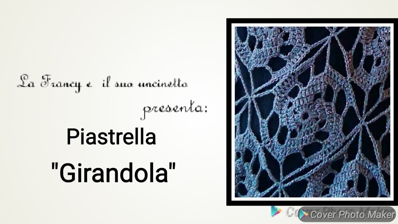 Uncinetto: piastrella "GIRANDOLA"