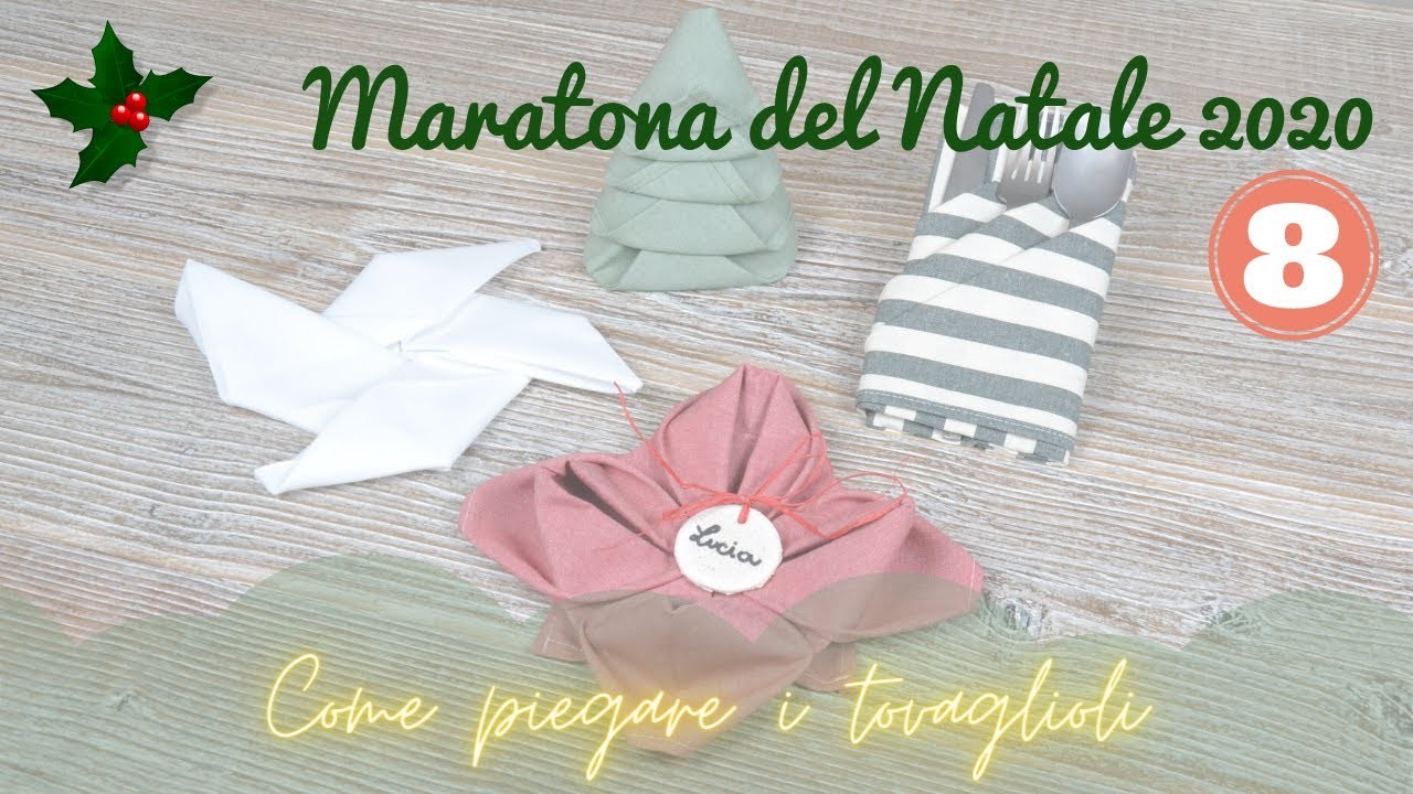 Apparecchiare la tavola per Natale 2020 #8 | Come piegare i tovaglioli