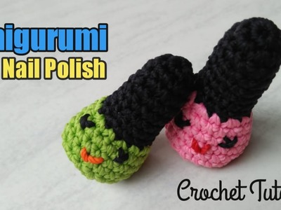 Crochet Nail polish Amigurumi Tutorial || Tutorial Amigurumi Cat Kuku Mudah