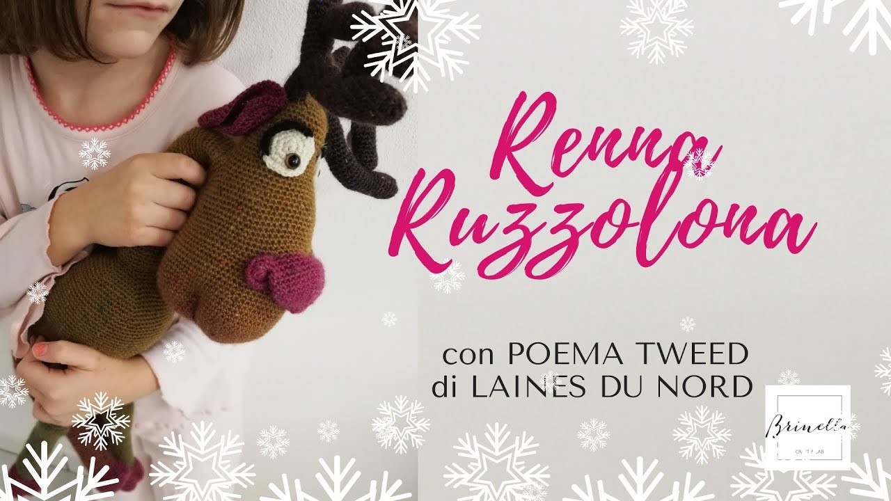 Renna Natalizia Amigurumi ad uncinetto | Laines du nord | Poema Tweed | Brinella