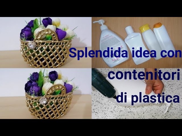 Splendida idea con contenitori di plastica.Idea with plastic containers.Idées avec contenants de. 