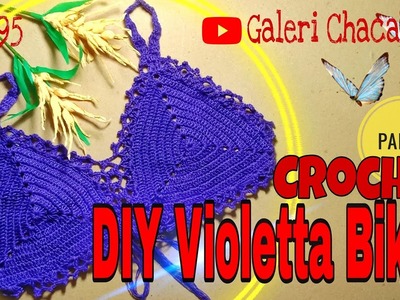 Tutorial Violetta Bikini Crochet Part 1, cara membuat bikini rajut, Tutorial Bikini Bottom Crochet